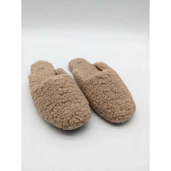 Alfani Women's Shearling Slide Boxed Slipper, Toffee Latte, S - Picture 1 of 6